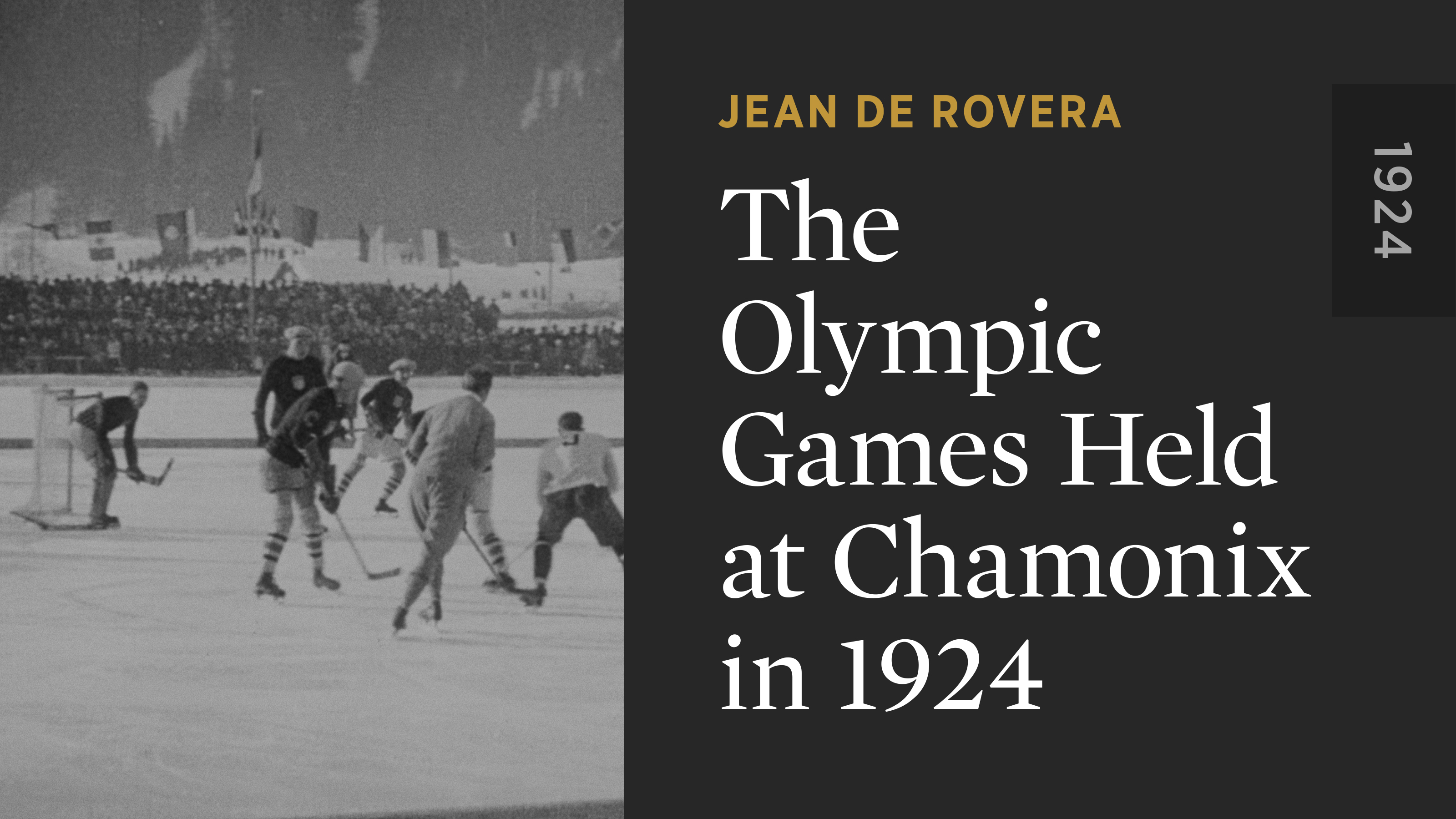 The Olympic Games Held at Chamonix in 1924
