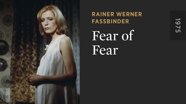 Fear of Fear