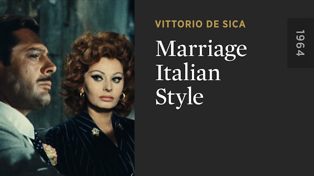 Marriage Italian Style