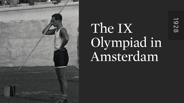 The IX Olympiad in Amsterdam