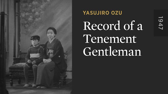 Record of a Tenement Gentleman