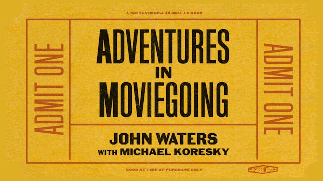 John Waters in Conversation