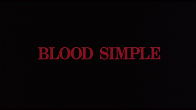 BLOOD SIMPLE Fund-Raising Trailer