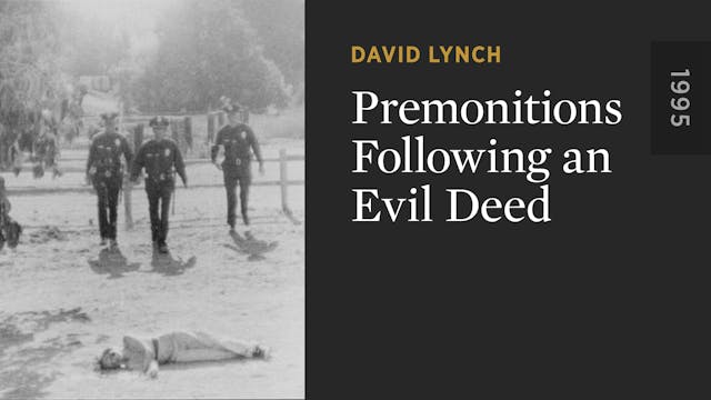 Premonitions Following an Evil Deed O...