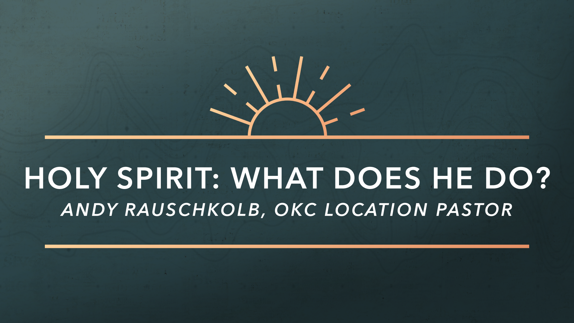 Ep 8: Holy Spirit: What Does He Do?