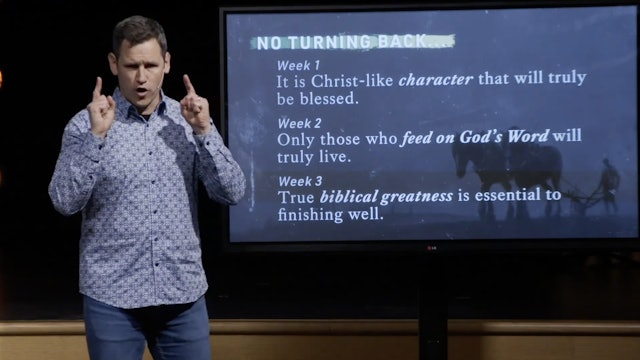 Hope Bible Chapel | No Turning Back 03 | The Path Of True Greatness