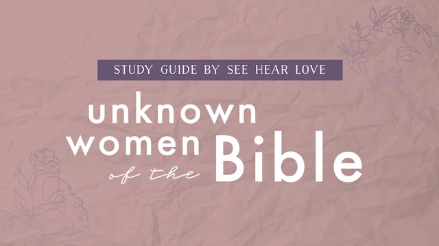 Unknown Women of the Bible