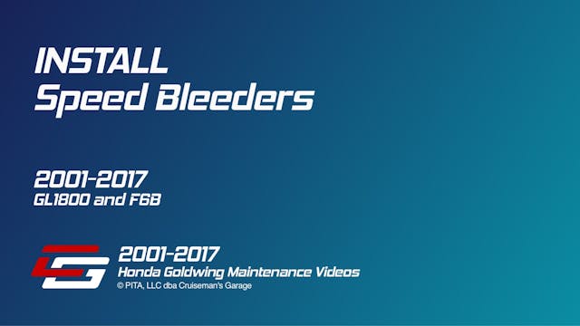 Speed Bleeders - How and Why To Install 