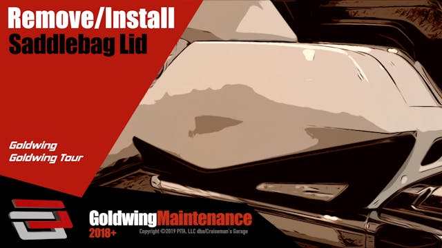 Saddlebag Lid Remove/Re-Install