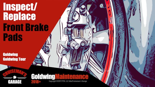 Front Brake Pads Inspect Replace