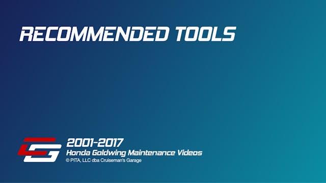 Recommended Tools