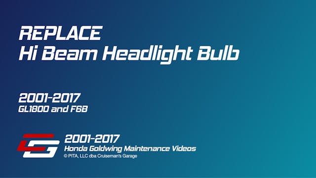 Hi-Beam Headlight Bulb Replacement