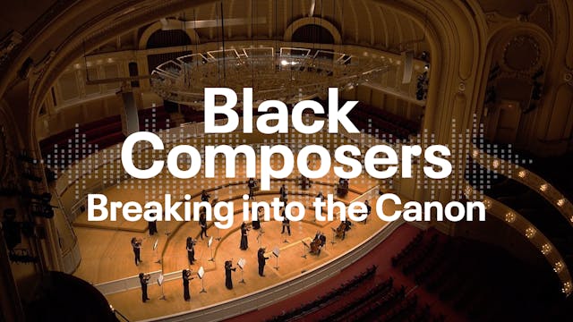 Black Composers Breaking into the Canon
