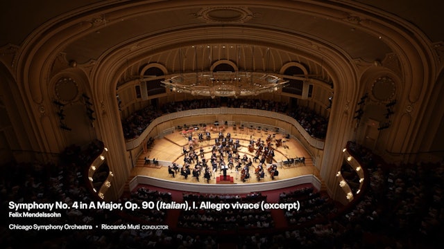 Muti Conducts Mendelssohn's Symphony No. 4 in A Major, Op. 90, I. Allegro vivace