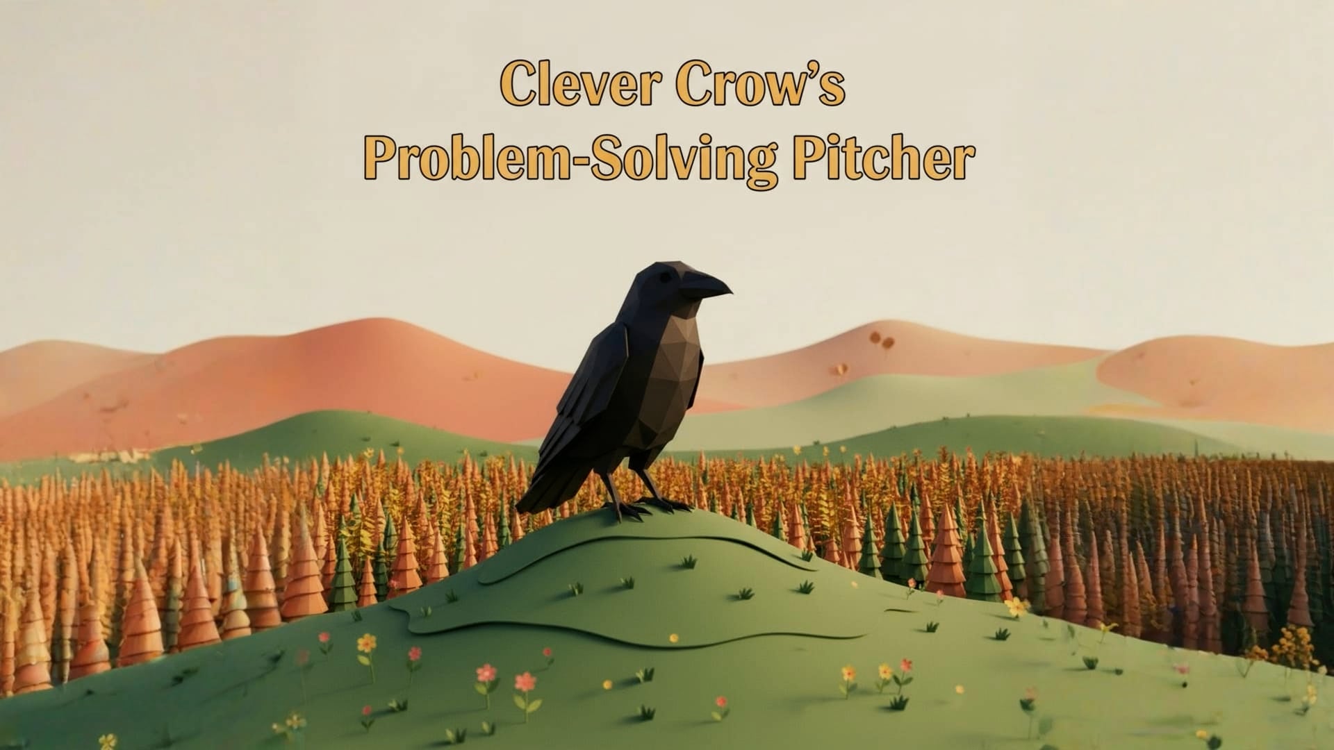 Clever Crow's Problem-Solving Pitcher
