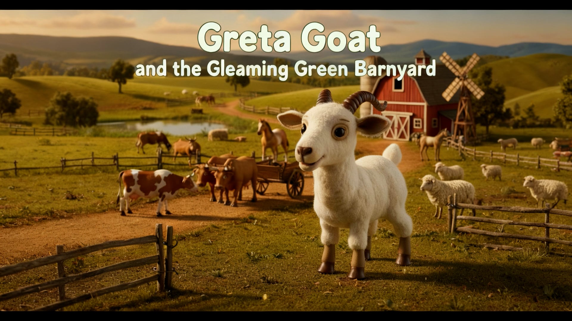 Greta Goat and the Gleaming Green Barnyard