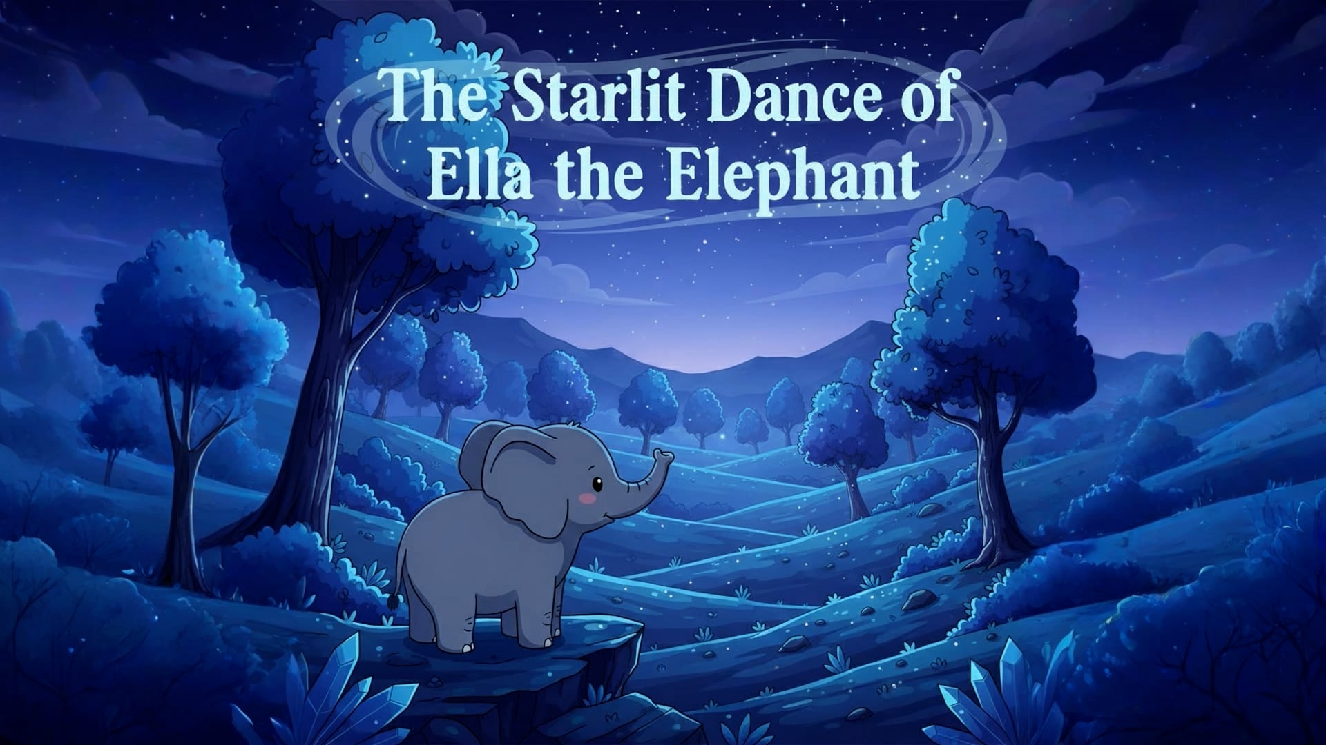 The Starlit Dance of Ella the Elephant