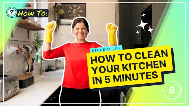 How To Clean Your Kitchen In 5 Minutes