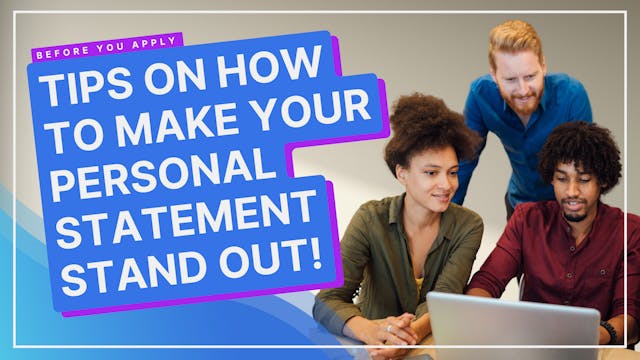 Writing Your Personal Statement