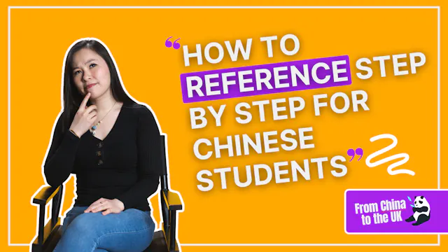 How to Reference Step by Step for Chi...