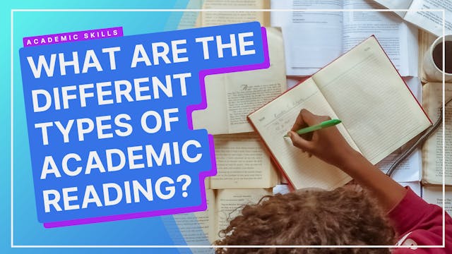 Different Types Of Academic Reading