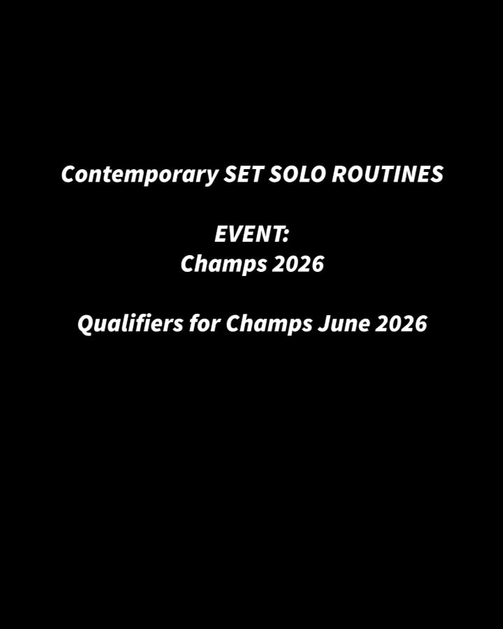 Contemporary set solo intermediate champs 2026