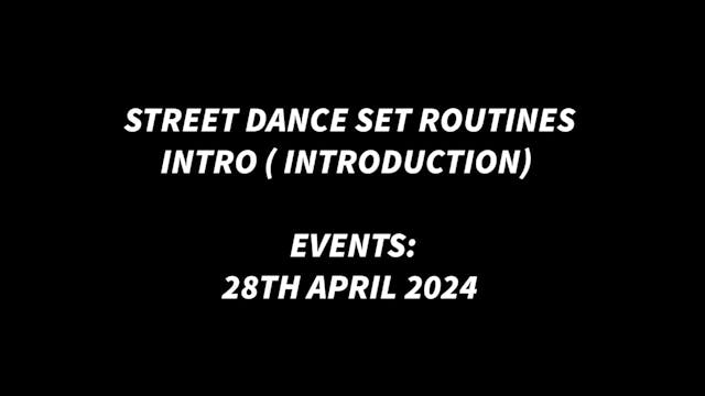 Intro streetdance 28th April 2024 tut...