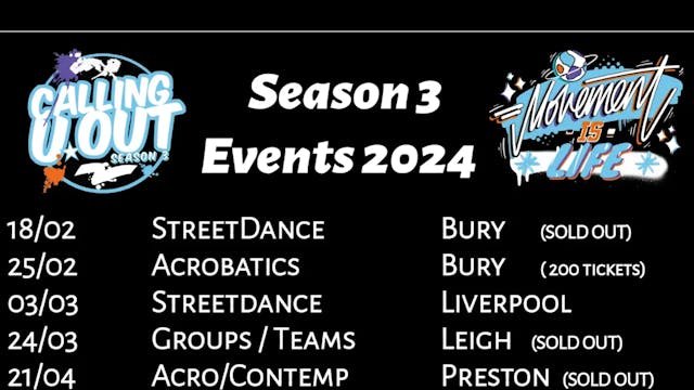 Current Set routines for 2024 season 3 events