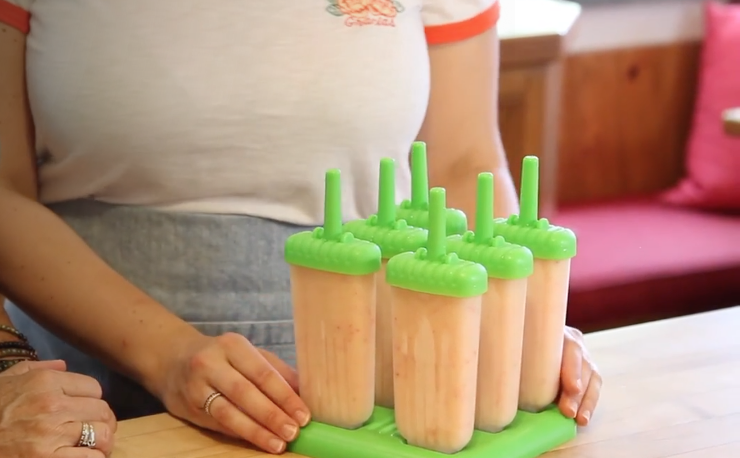 Nectarine Popsicles (dairy free and gluten free)