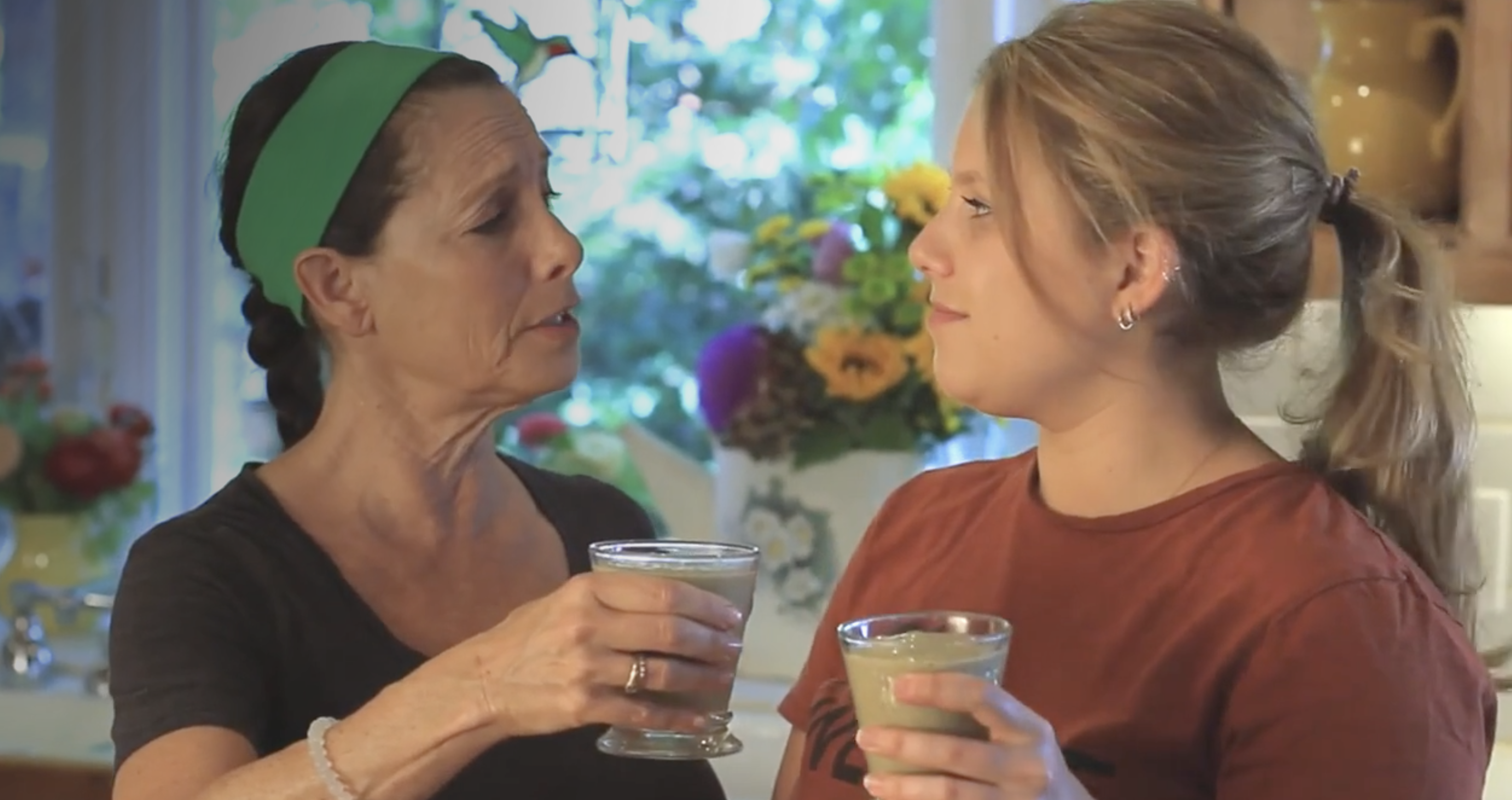 Peach Basil Smoothie