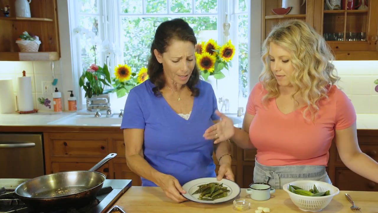 Pan-Seared Okra (gluten free and vegan)