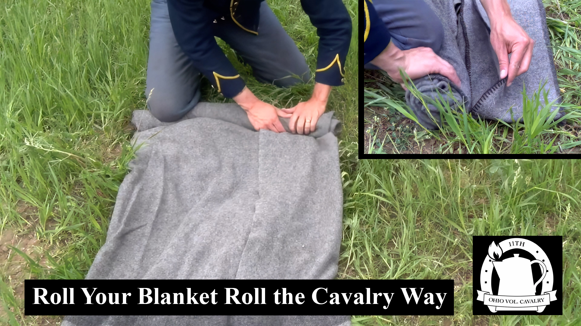Roll You Bedroll the Cavalry Way