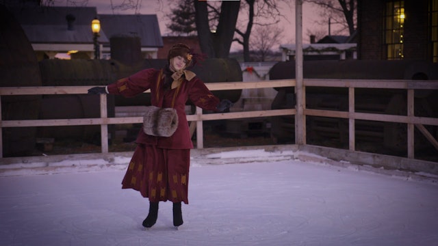 Recreation of an 1800s Historic Ice Skating Dress