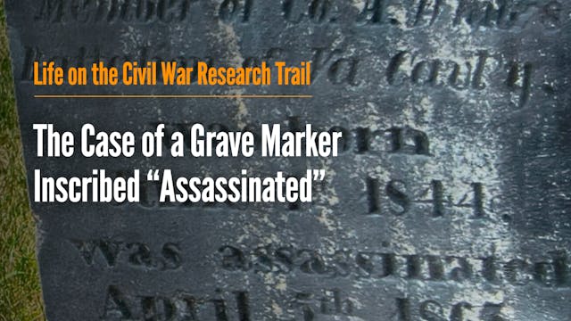 The Case of a Grave Marker Inscribed ...