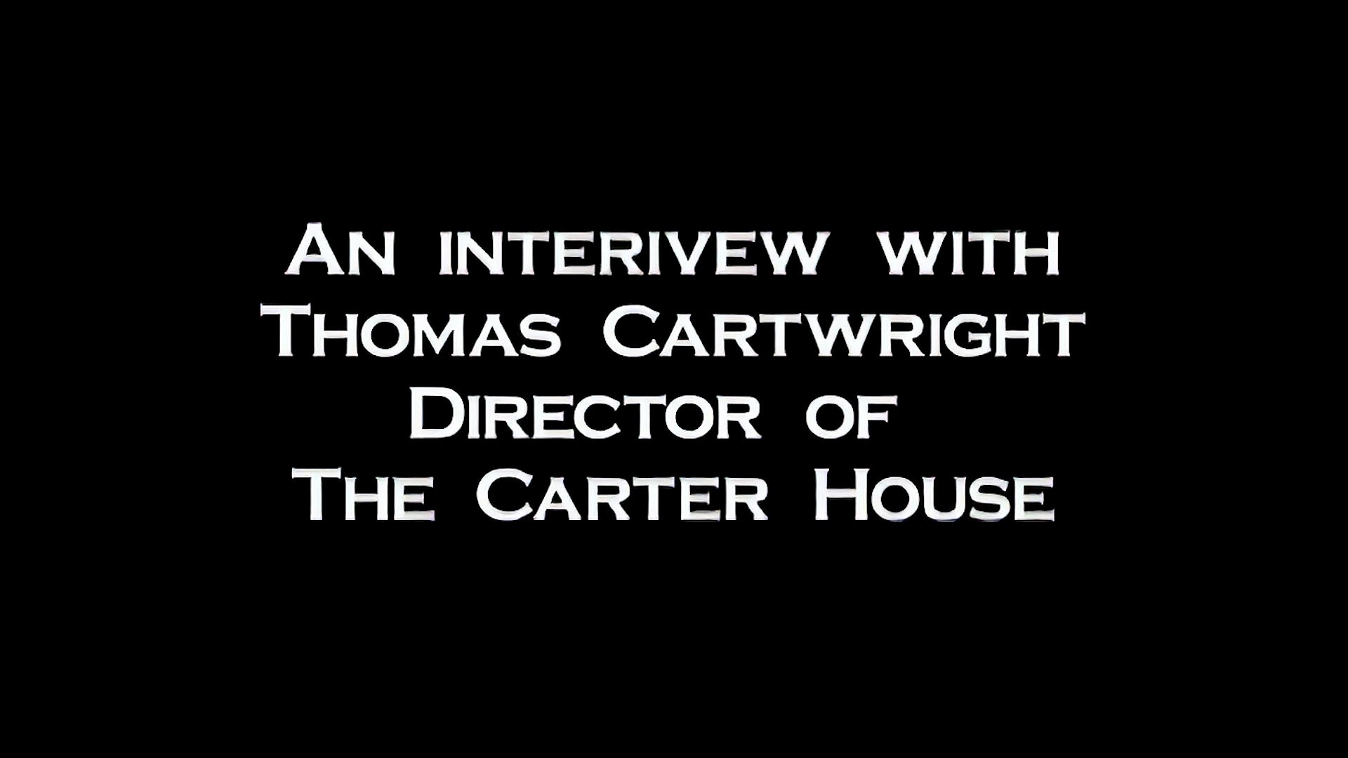 Thomas Cartwright: Franklin Interview