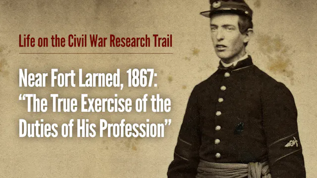 Near Fort Larned, 1867: "The True Exe...