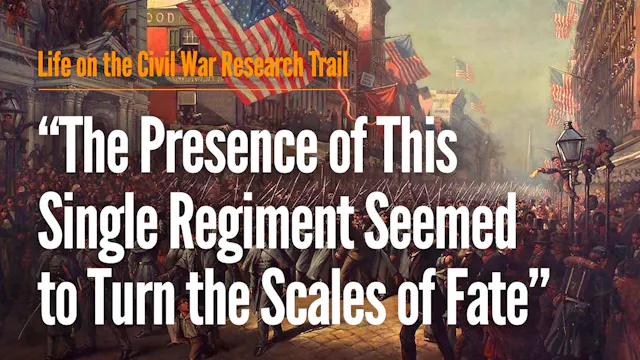"The Presence of This Single Regiment...