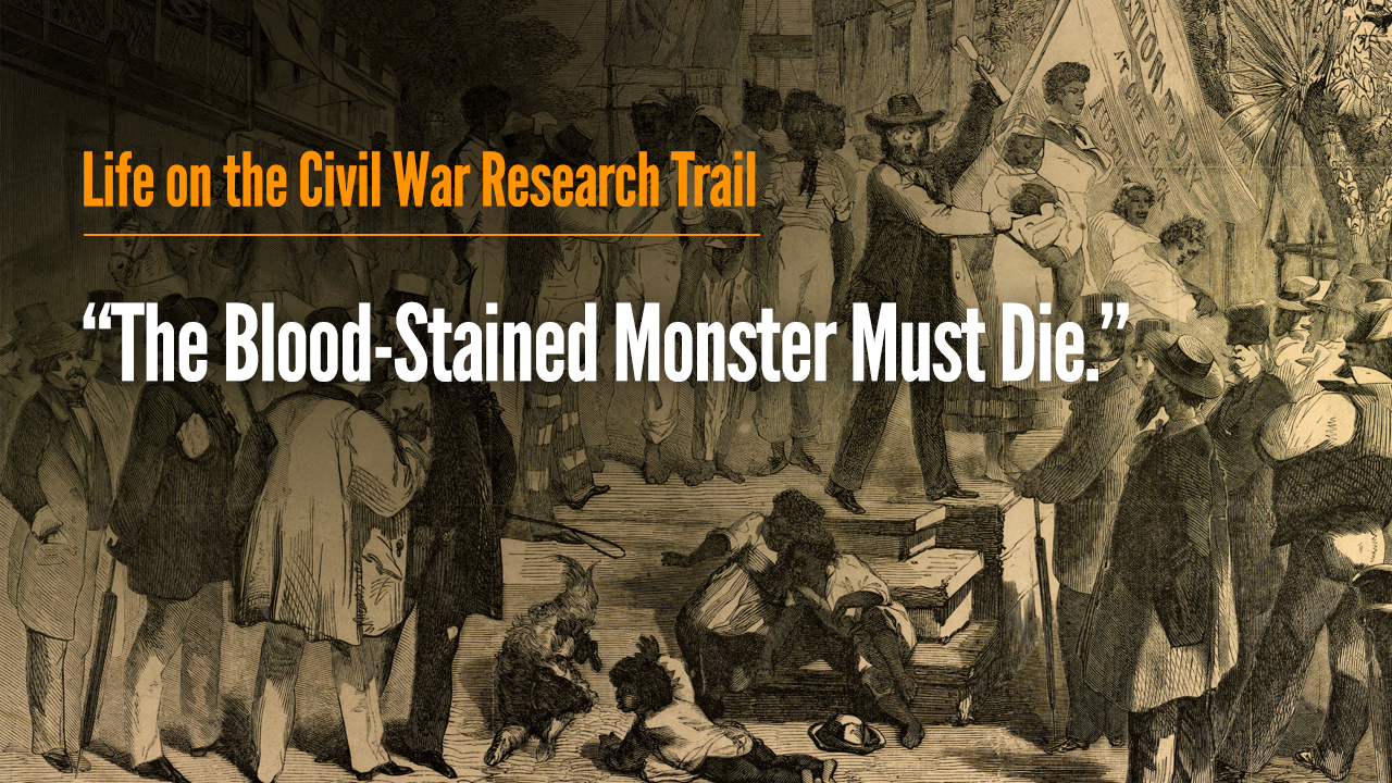 “The Blood-Stained Monster Must Die.”