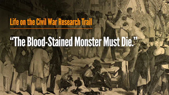 “The Blood-Stained Monster Must Die.”