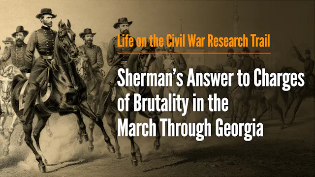 Sherman’s Answer to Charges of Brutal...