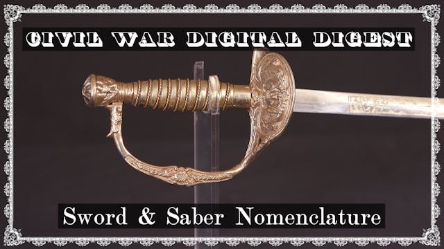 Sword and Saber Nomenclature