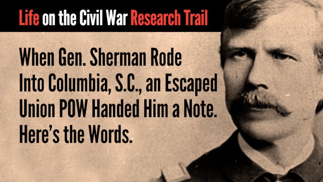 Gen. Sherman Rode Into Columbia, SC: ...