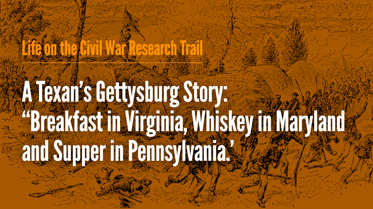 "Breakfast in Virginia, Whiskey in Maryland and Supper in Pennsylvania"_