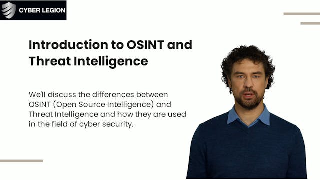 Introduction to OSINT and Threat Intelligence