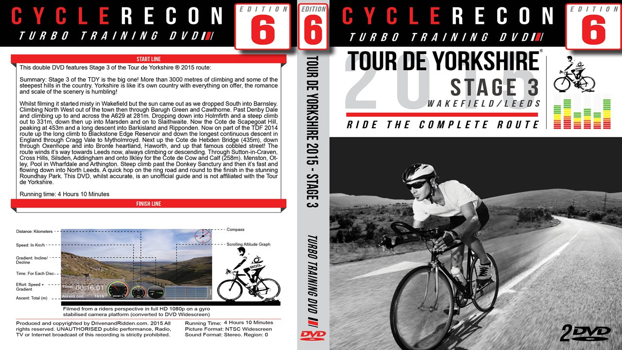 CycleRecon 6: Tour de Yorkshire 2015 - Stage 3 Wakefield to Leeds - Turbo Training Download -