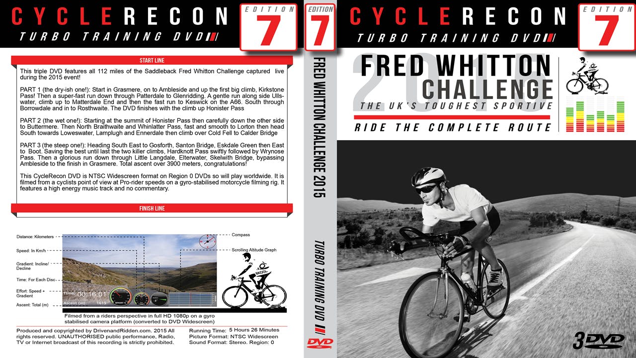 CycleRecon 7: Fred Whitton Challenge 2015 - Turbo Training LIVE!