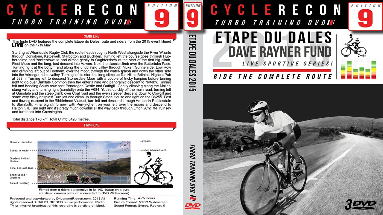 CycleRecon 9: Etape du Dales 2015 - Turbo Trainer LIVE!