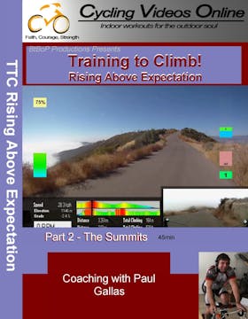 Training to Climb-Rising Above Expectation-Part 2