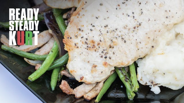 Pork, Green Bean Stir Fry and Apple M...