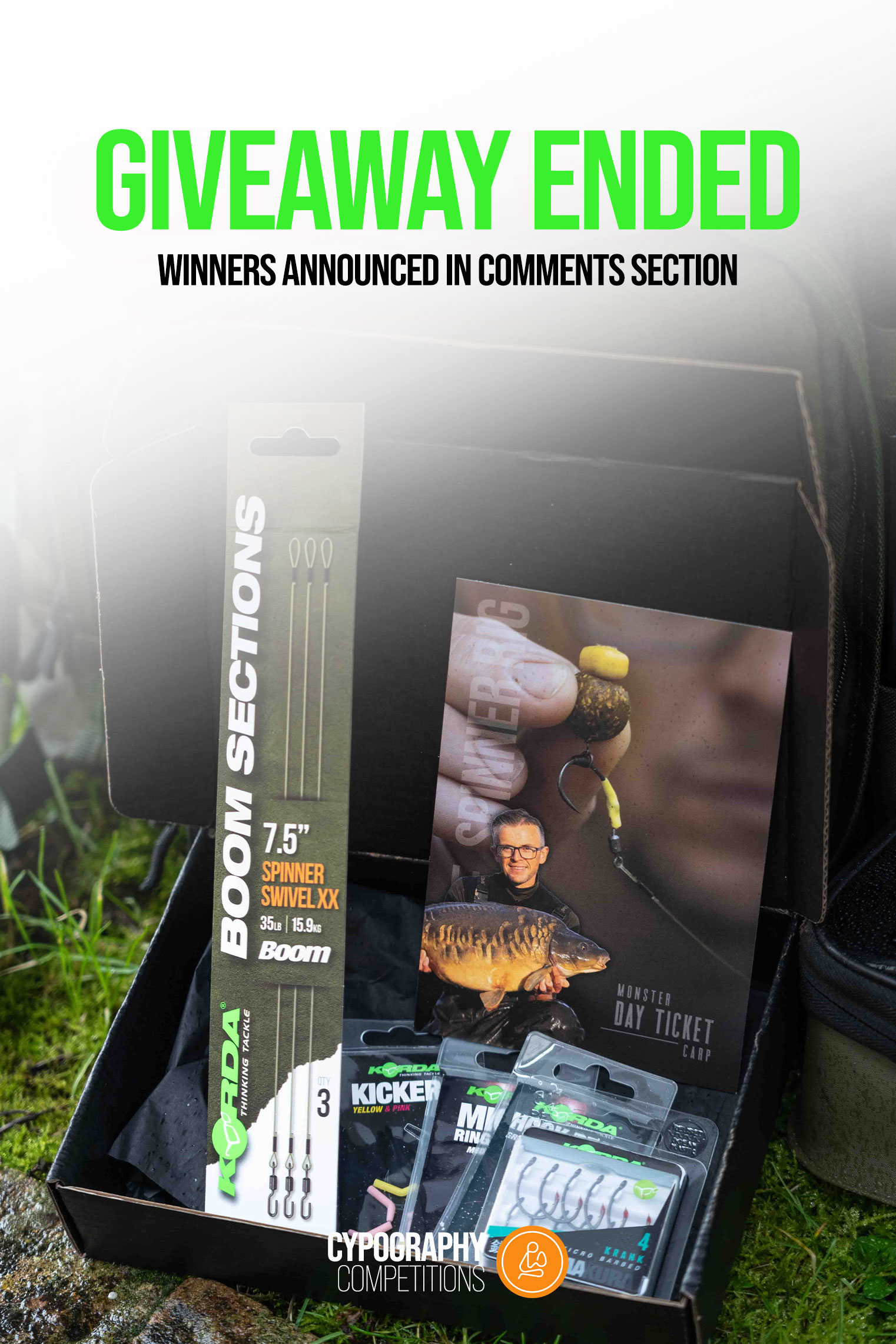 £320 PRIZE VALUE! Win a Korda Spinner Rig Bundle x10 Winners - Sept 2026